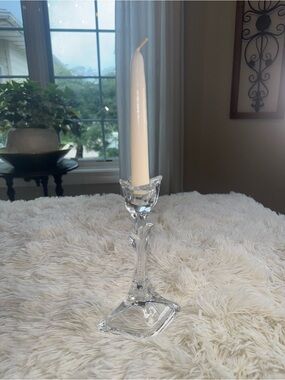 Vintage Toscany Classics Lead Crystal Tulip Candle Holder